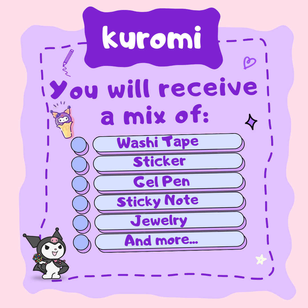 Kawaii Ink Mystery Set - Kuro