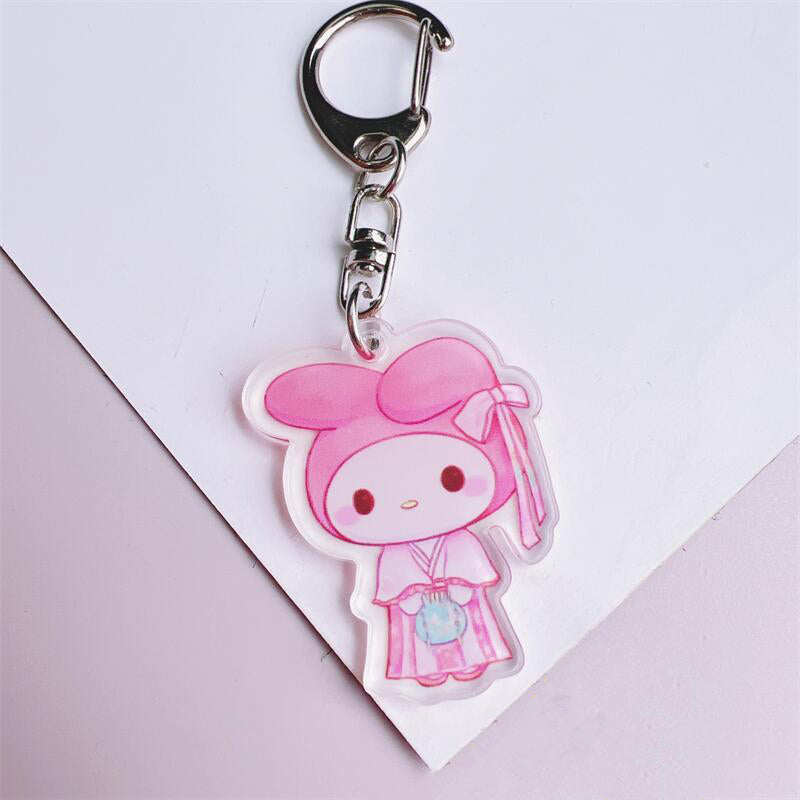 Classical Style Acrylic Keychain - A