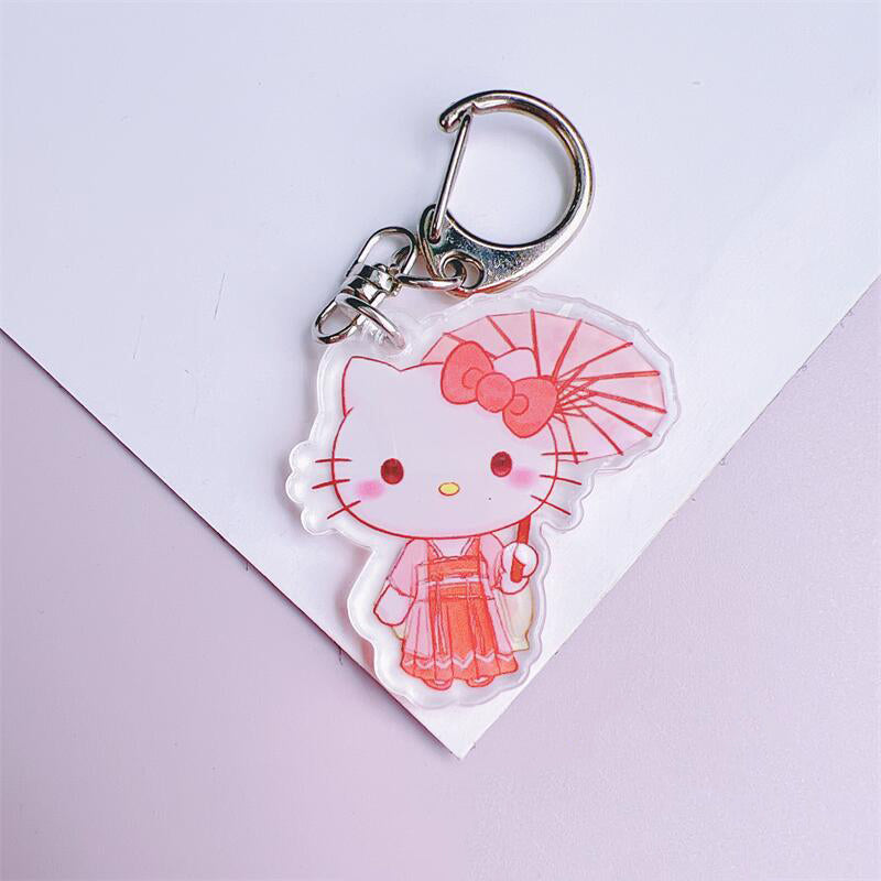 Classical Style Acrylic Keychain - A