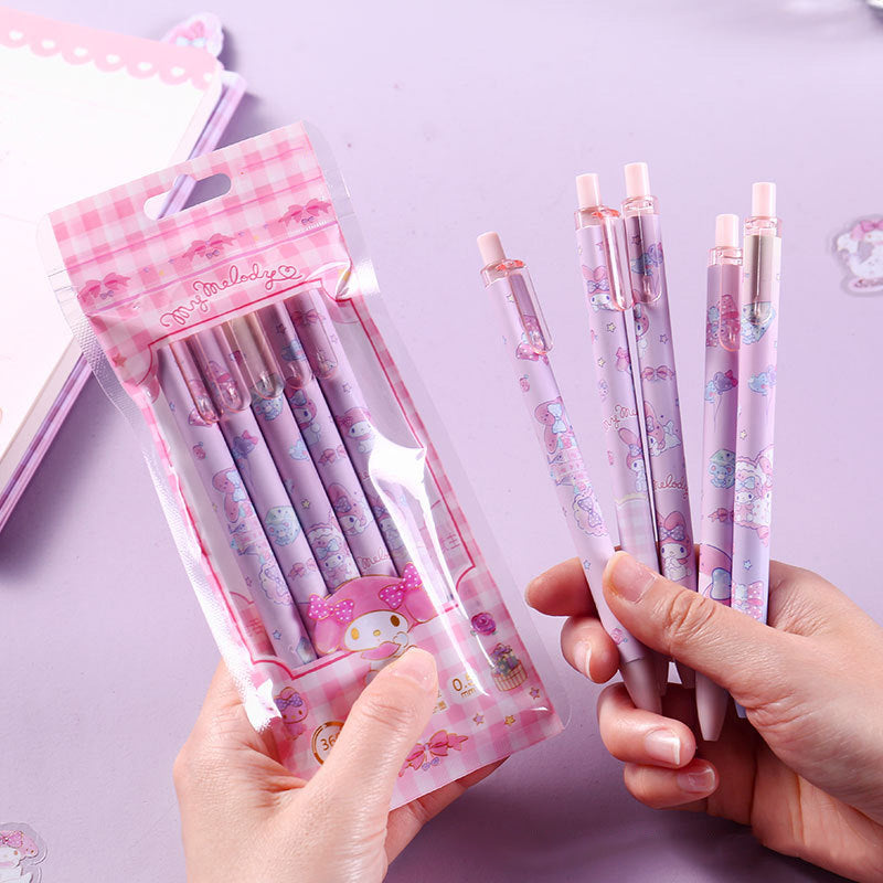 Sanrio Gel Pen - 0.5 mm - Set of 5