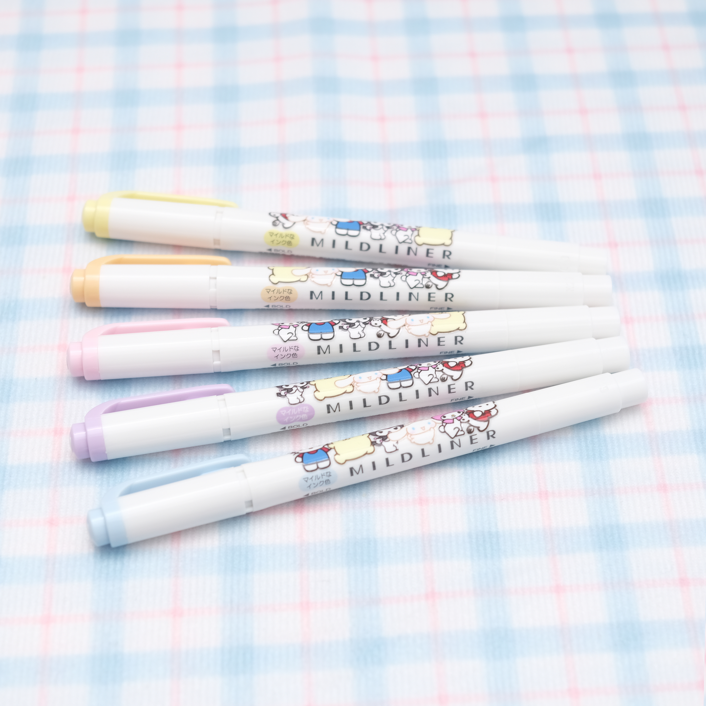 Zebra Mildliner Sanrio DIY Limited Double-Sided Highlighter - Fine / Bold - Family Set - New Colors