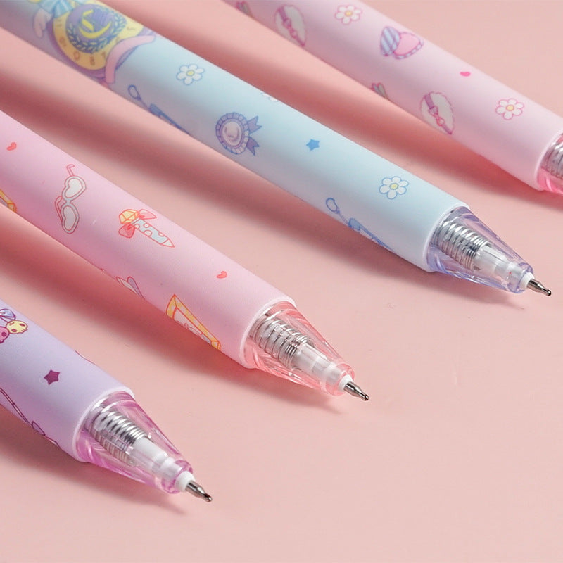 Sanrio Gel Pen - 0.5 mm - Black Ink - Set of 5 - Purple Box