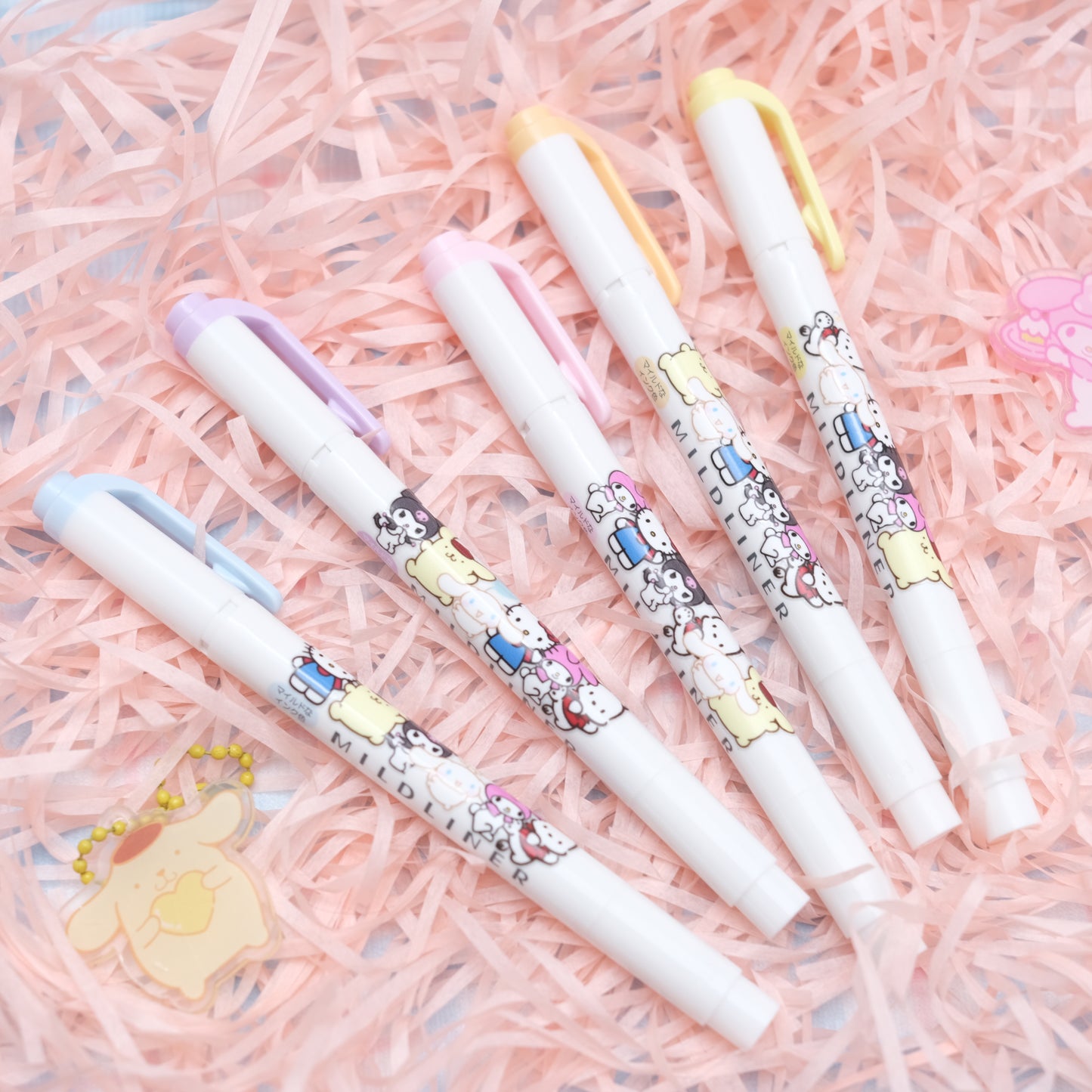 Zebra Mildliner Sanrio DIY Limited Double-Sided Highlighter - Fine / Bold - Family Set - New Colors