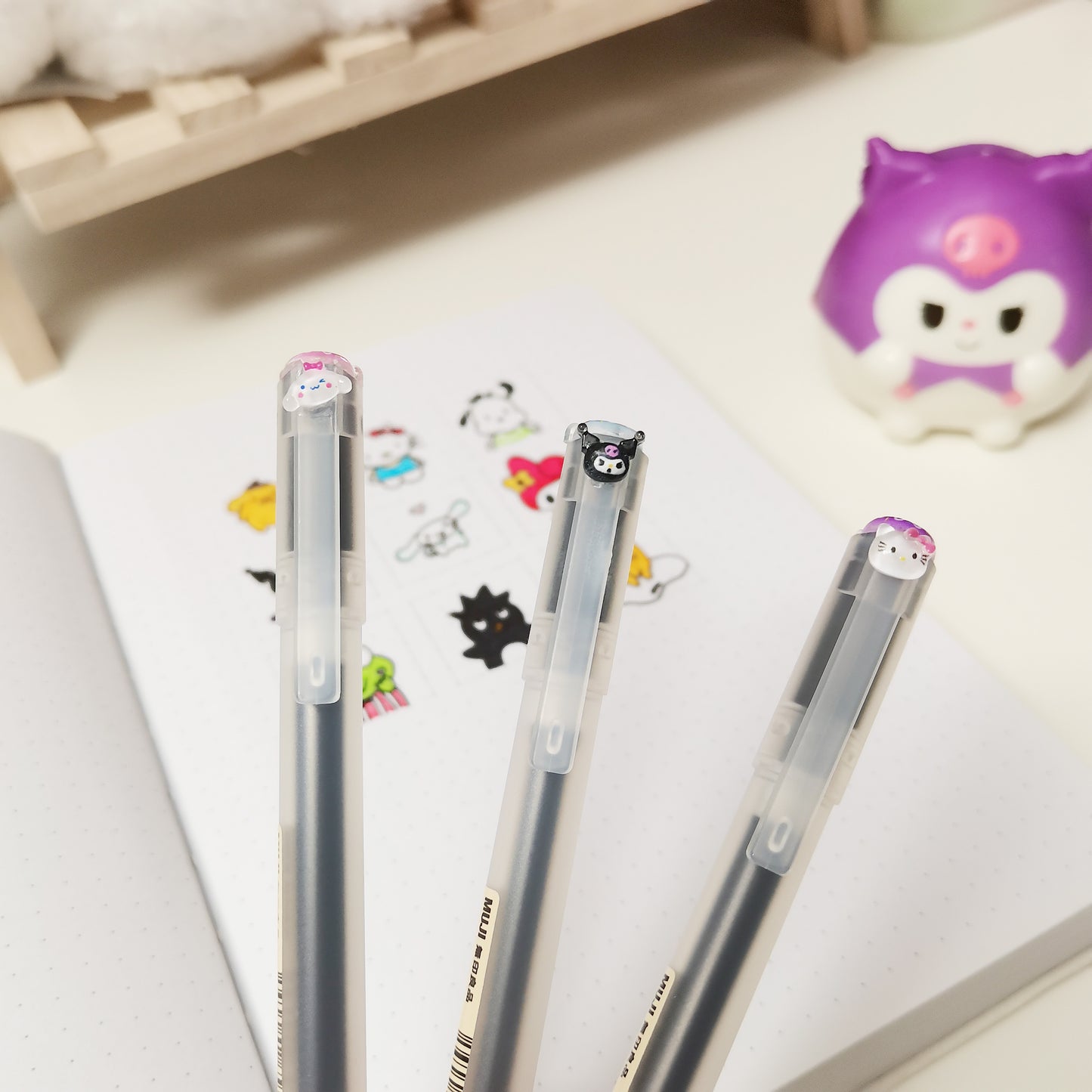 Muji x Sanrio Gel Pen - 0.5 mm - Black Ink