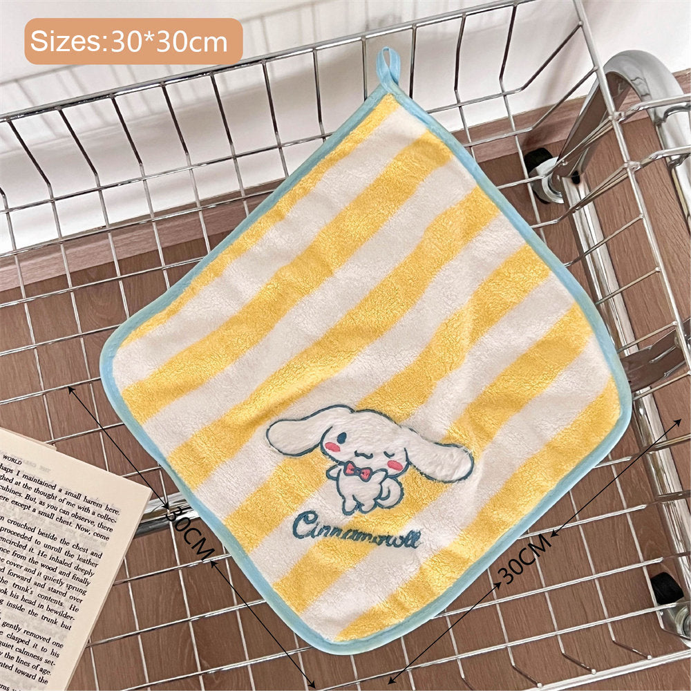 Sanrio Adorable Striped Hand Towel