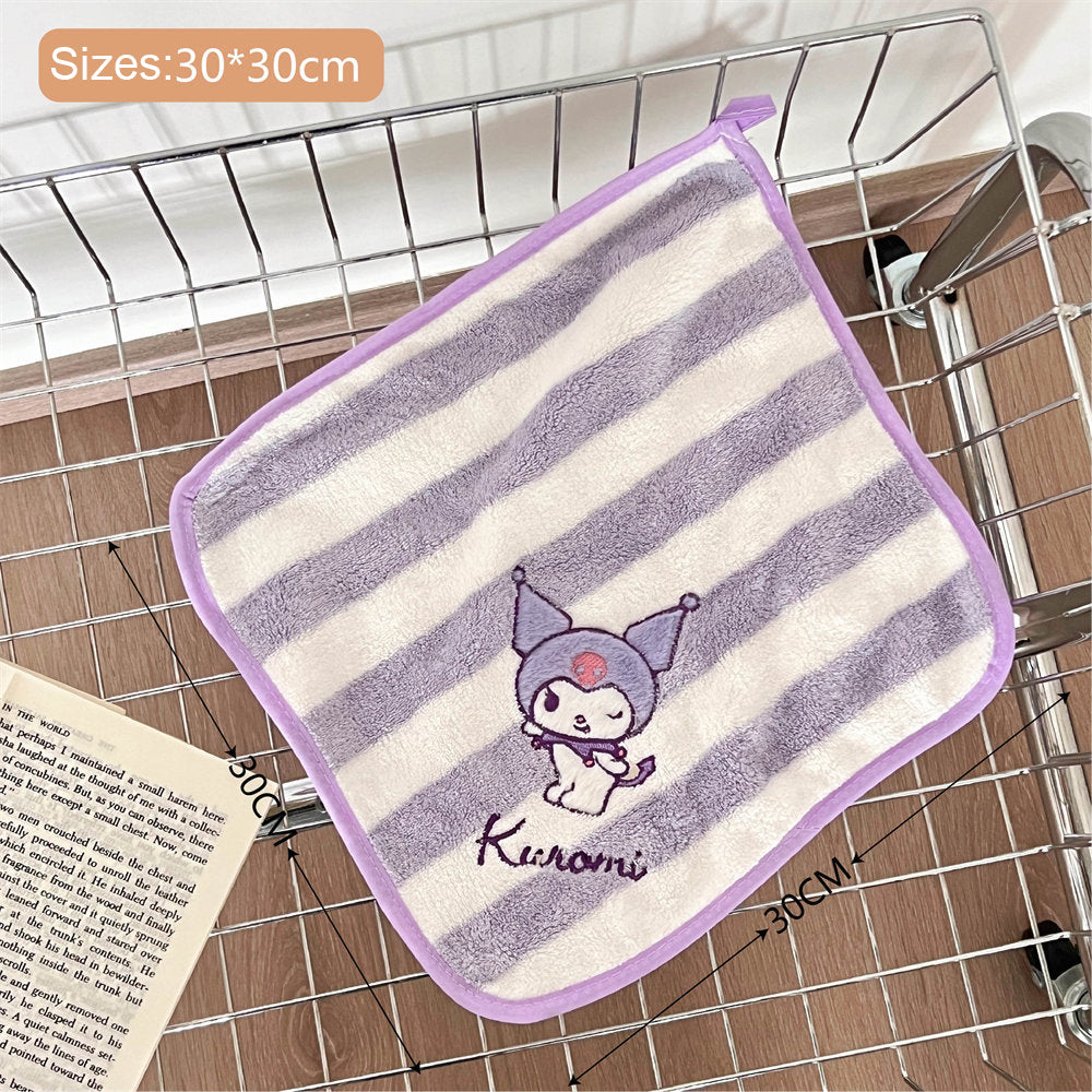 Sanrio Adorable Striped Hand Towel