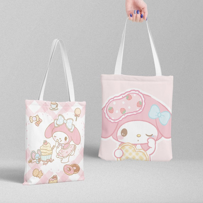 Cartoon Printed Tote Bag