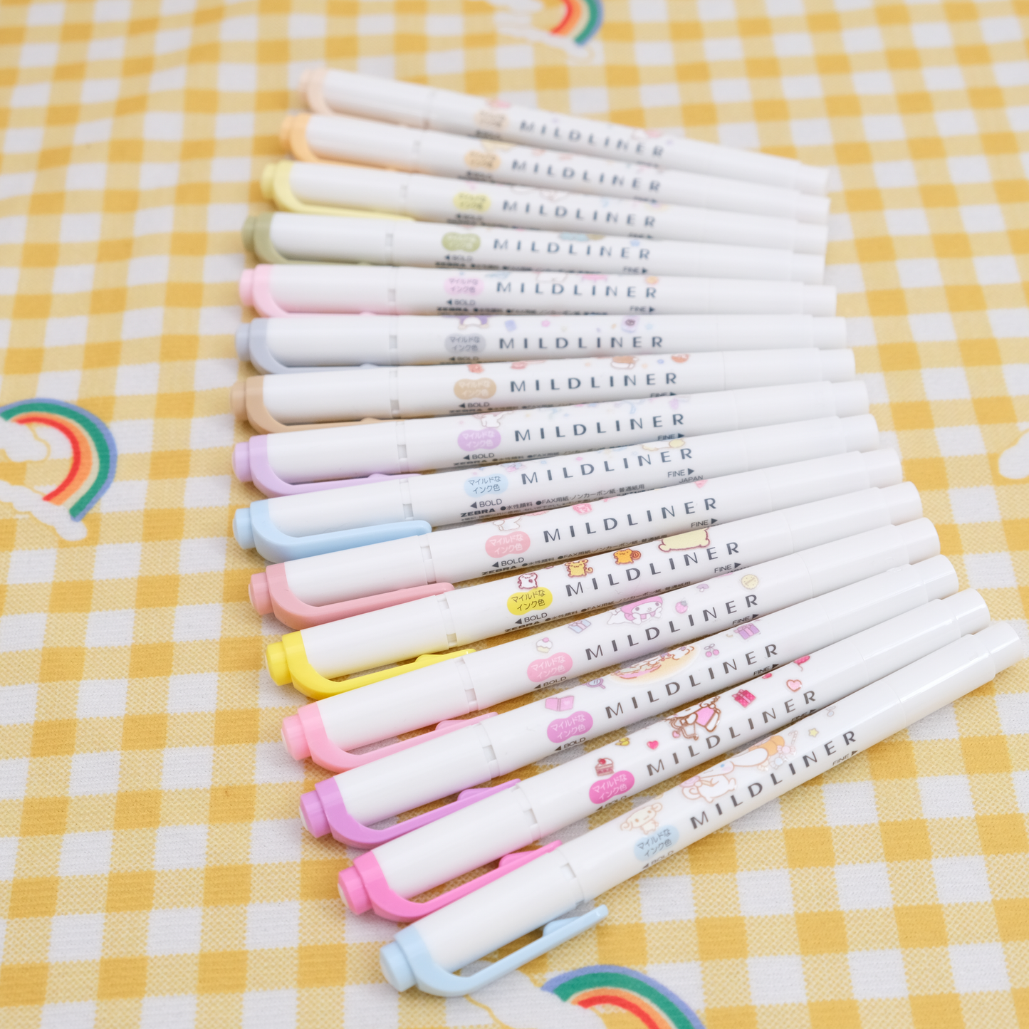 Zebra Mildliner Sanrio DIY Limited Double-Sided Highlighter - Fine / Bold - New Colors