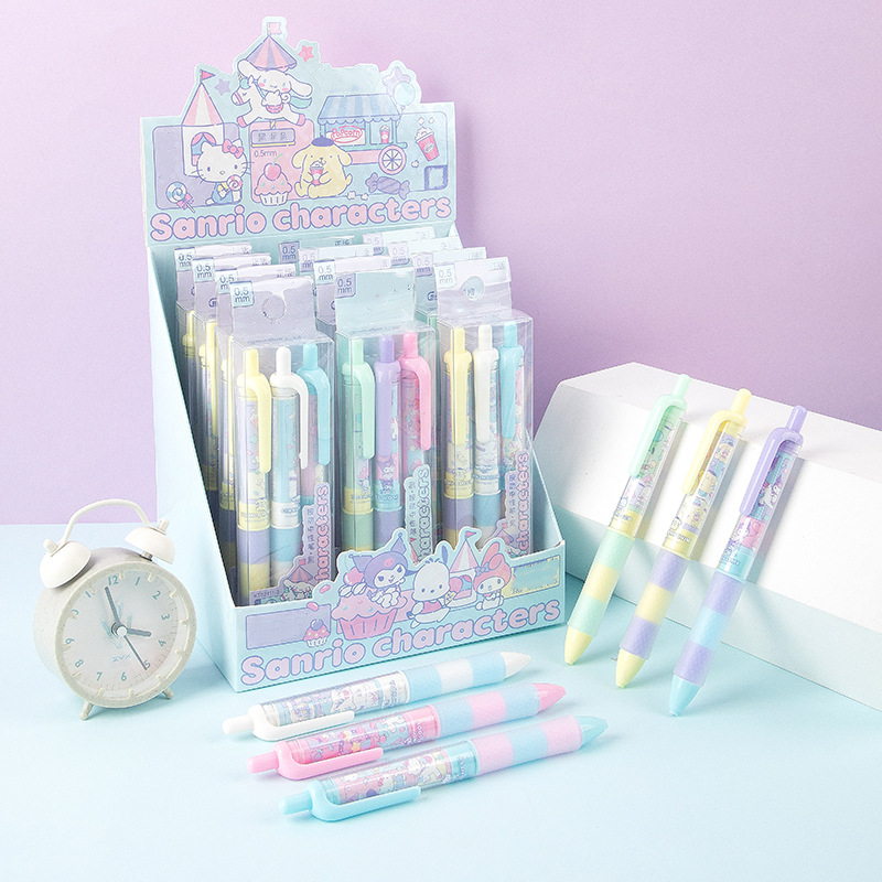 Sanrio Light Knock Gel Pen - 0.5 mm - Set of 3