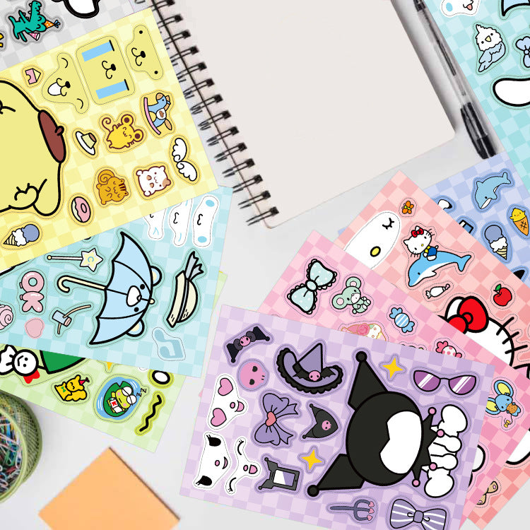 DIY Face Emoji Stickers - Set of 8