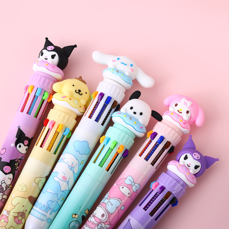 Multi Ballpoint Pen - 0.7 mm - 10 Colors