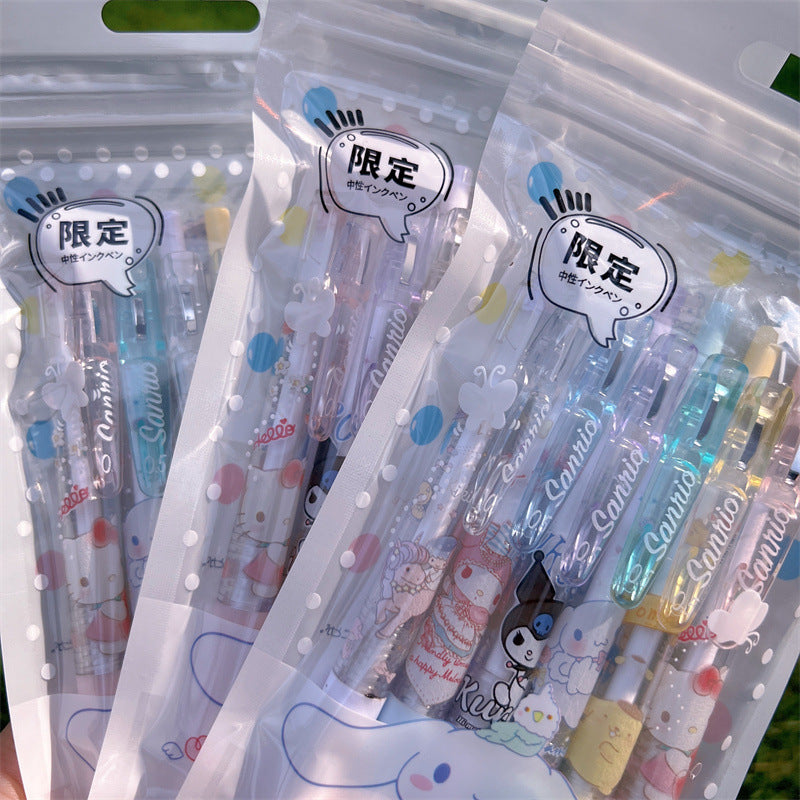 Clear Body Gel Pen - Set of 6 - 0.5 mm