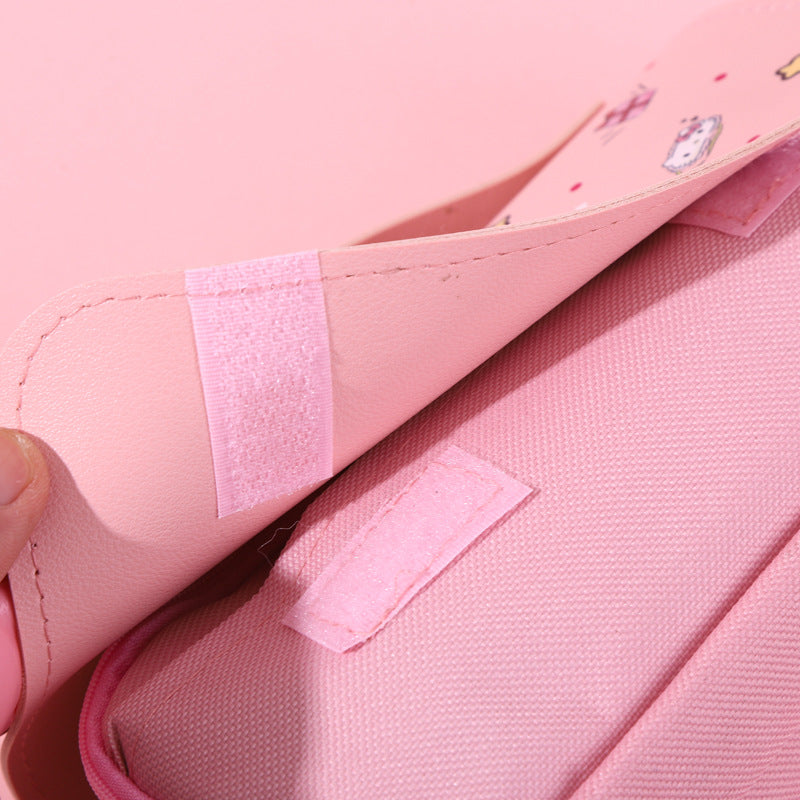 Double Layer Pencil Case With Donut Keychain