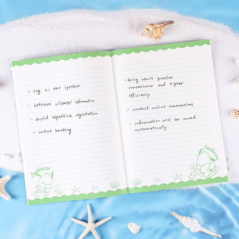 Sanrio Beach Series Notebook - B5 - 8 mm Ruled