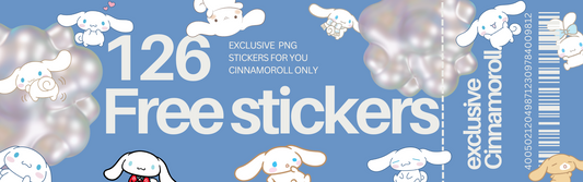 💝126 Free Cinnamoroll Stickers+ Updates on What I've Been Up To