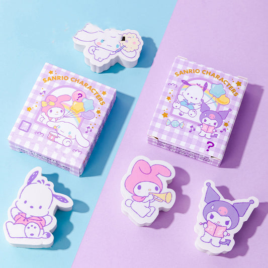 Cartoon-shaped Eraser - Purple Box