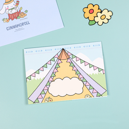 3D Birthday Greeting Card - Camp - Cinnamo