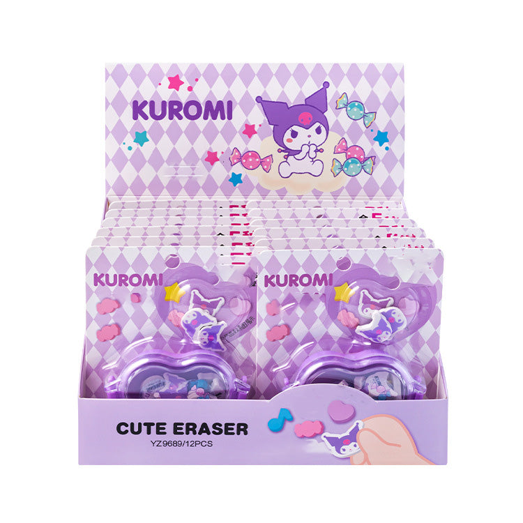 Sanrio Mini Cartoon Eraser - Heart Box