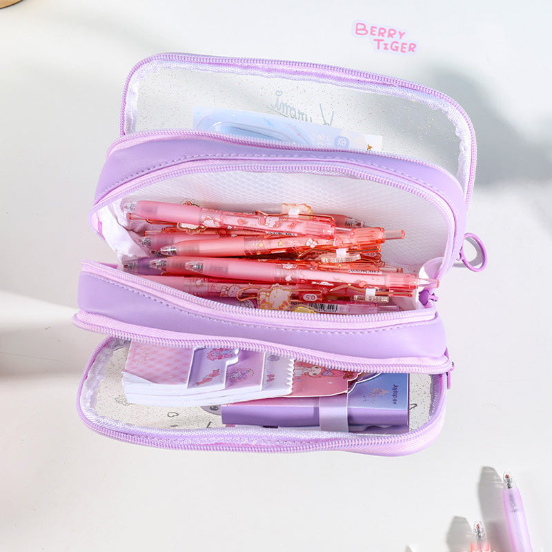Triple layer pencil case Clearance