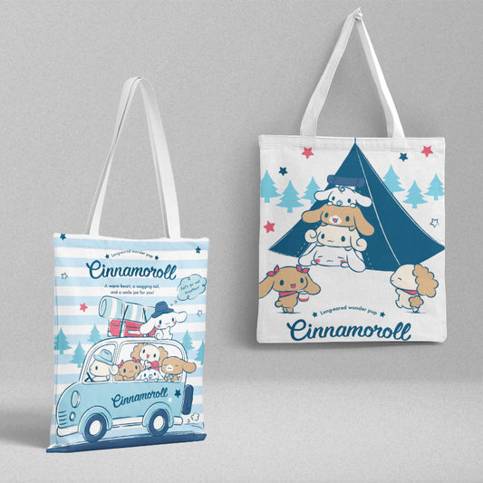 Cartoon Printed Tote Bag