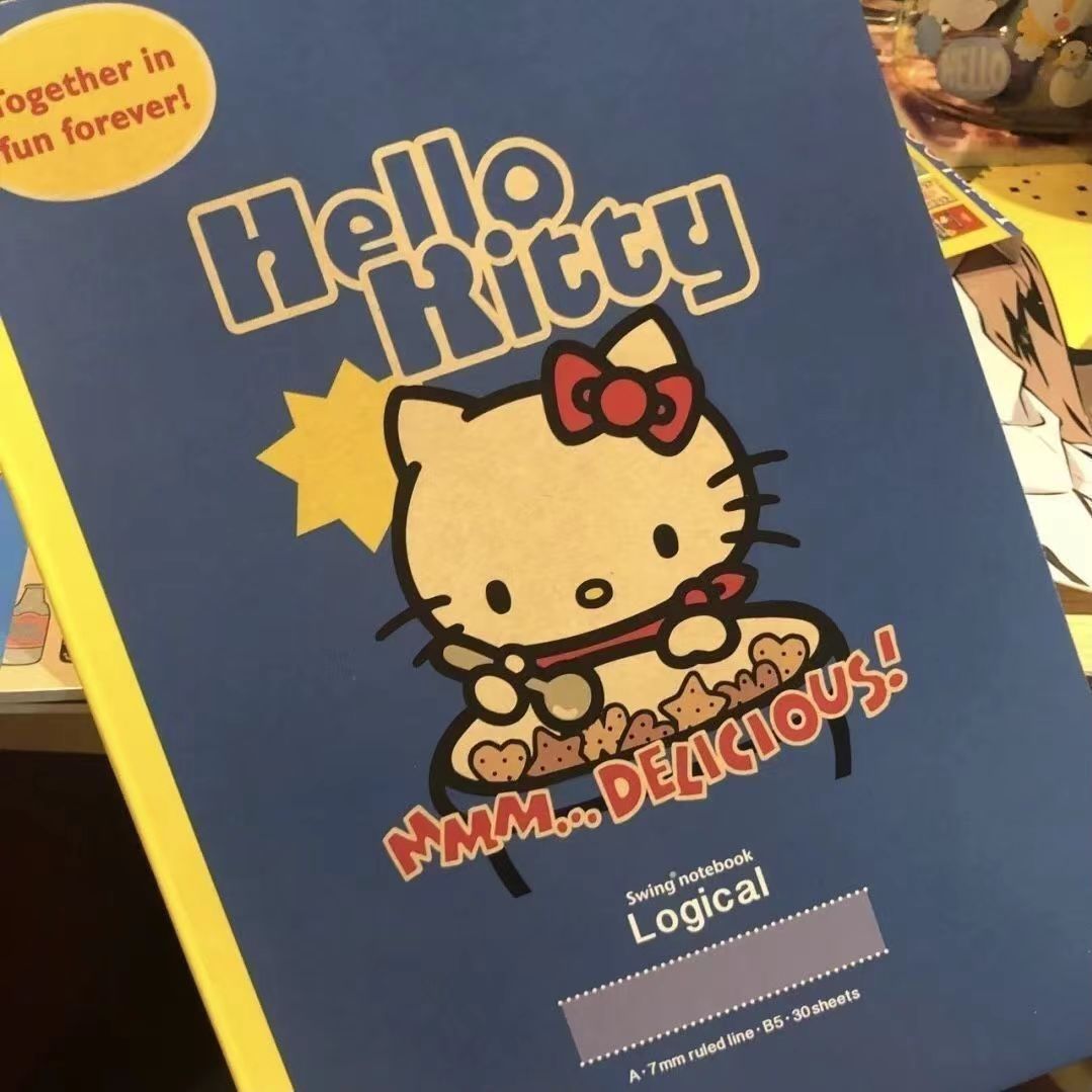 Hello Kitty Notebook - B5 - 7 mm Ruled - Vintage theme
