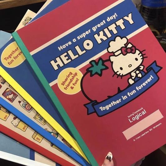 Hello Kitty Notebook - B5 - 7 mm Ruled - Vintage theme