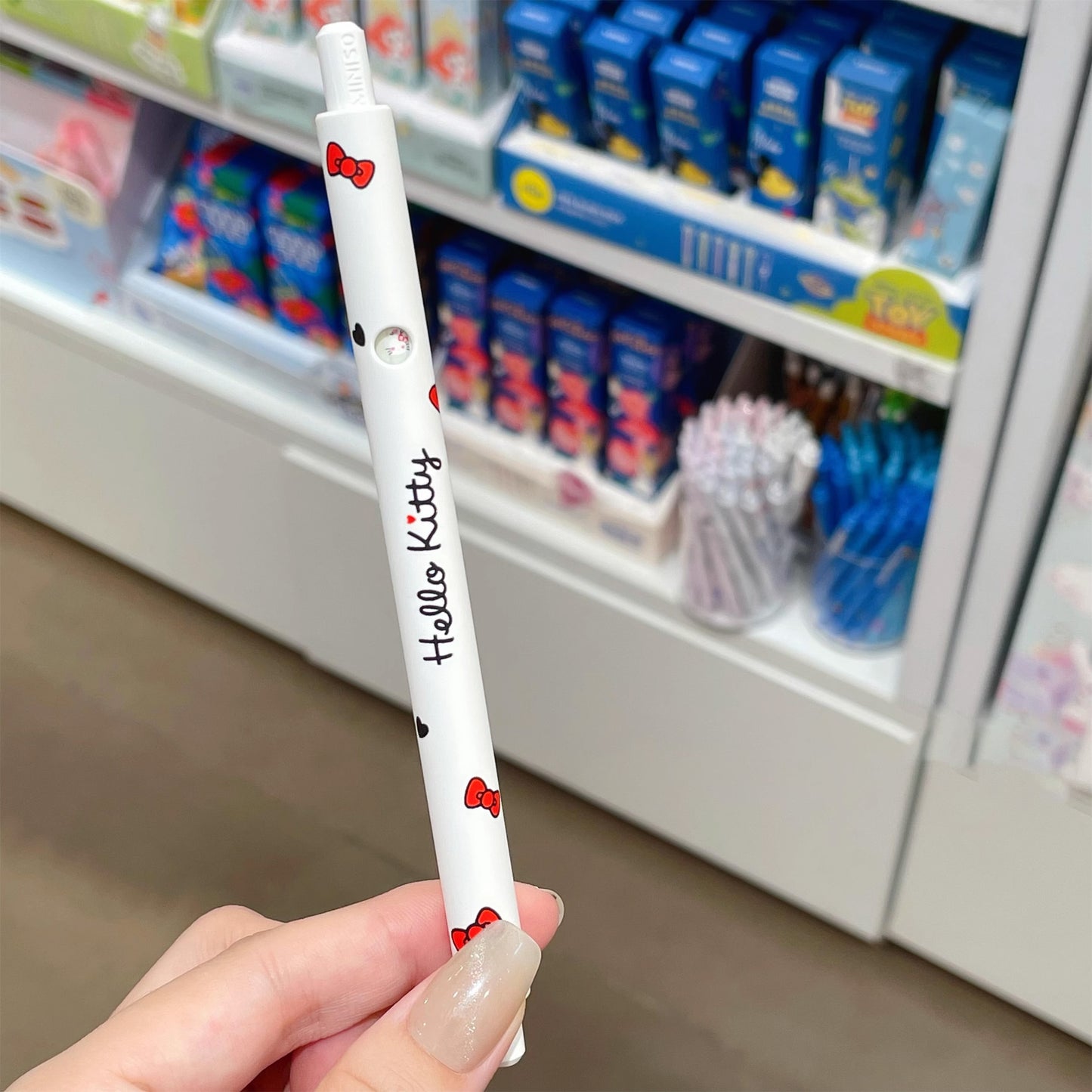 Miniso Sanrio Emoji Gel Pen - 0.5 mm - Black Ink