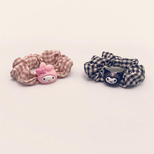 Gingham Check Hair Scrunchie