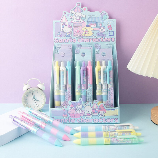 Sanrio Light Knock Gel Pen - 0.5 mm - Set of 3