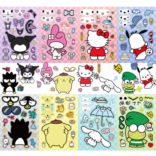 DIY Face Emoji Stickers - Set of 8