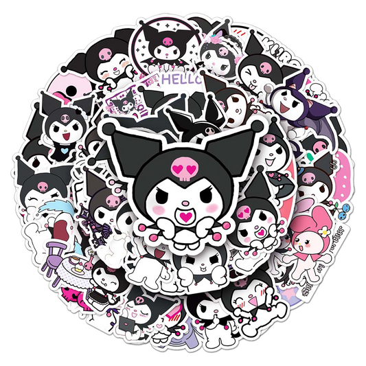 Sanrio Stickers -  Kuromi - 50pcs - 236