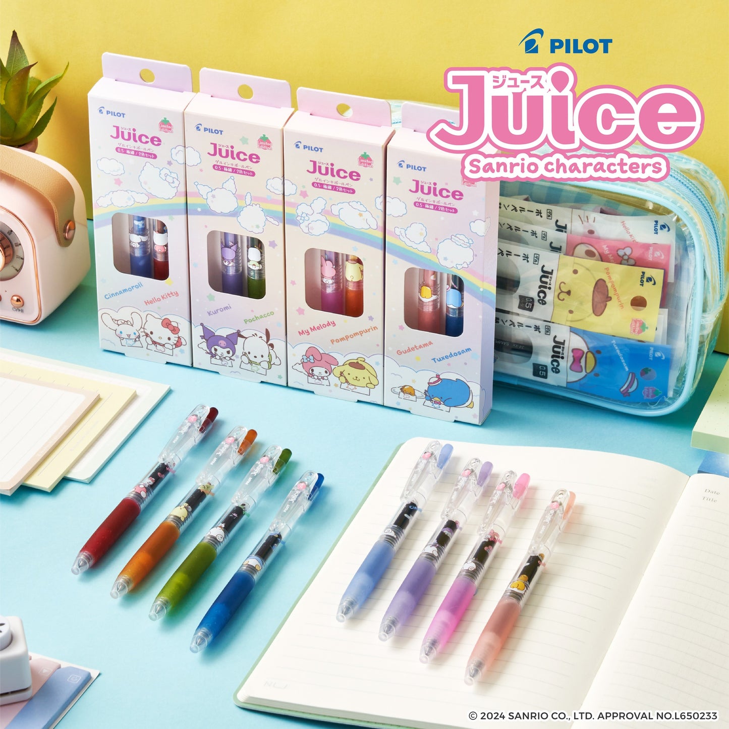 Pilot Juice x Sanrio Limited Edition Gel Pen Version 2 - 0.5 mm - Black Ink