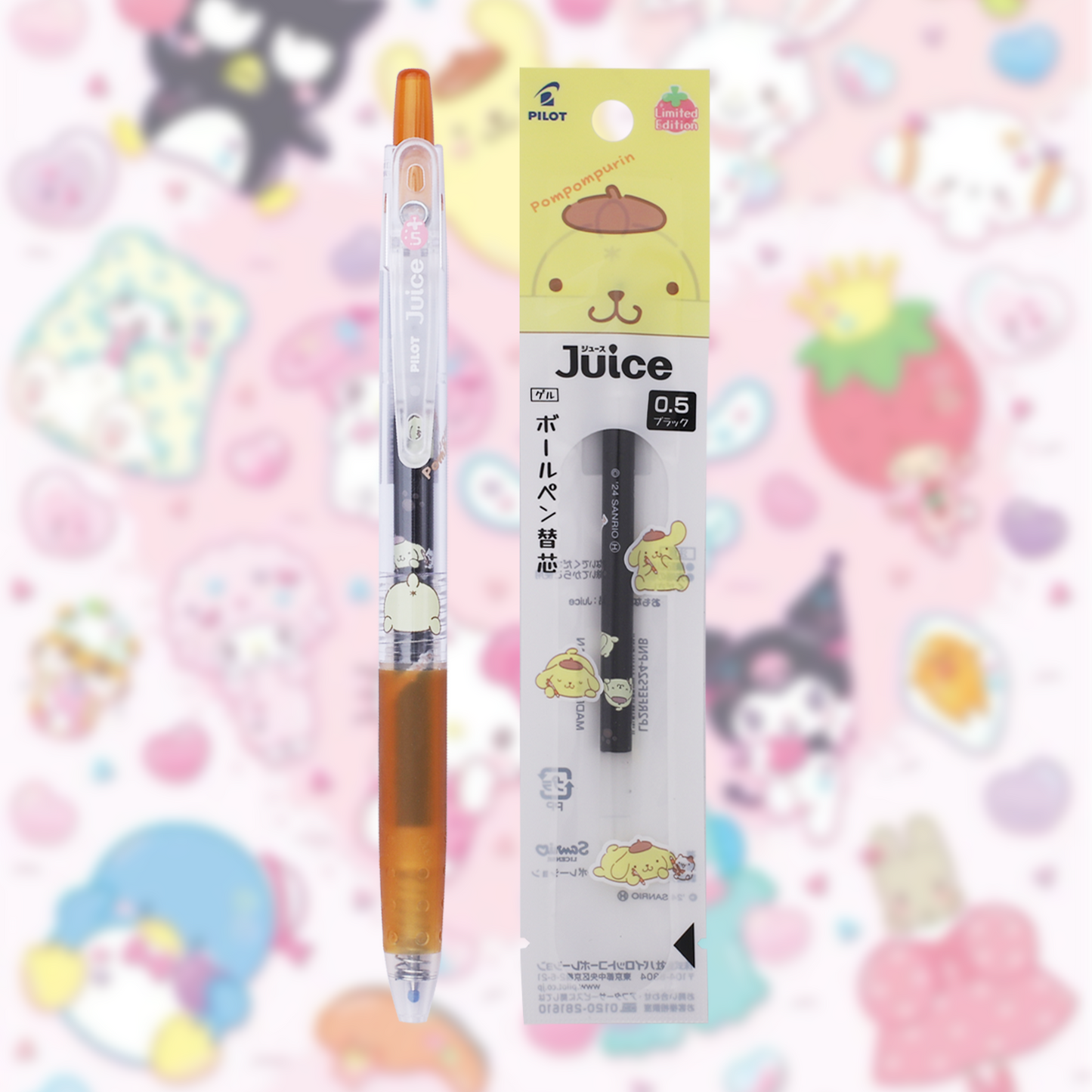 Pilot Juice x Sanrio Limited Edition Gel Pen Version 2 - 0.5 mm - Black Ink