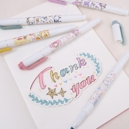 Zebra Mildliner Sanrio DIY Limited Double-Sided Highlighter - Fine / Bold - New Colors